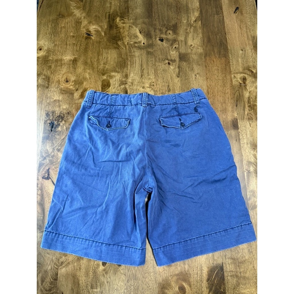 EUC Mens Polo‎ Ralph Lauren blue chino flat front shorts cotton drawstring SZ 33 - Picture 2 of 12